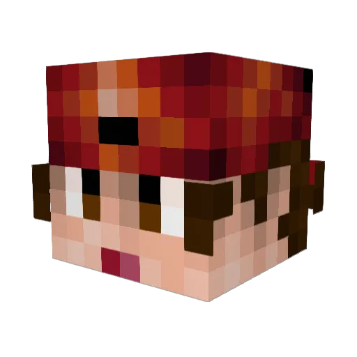 TheAce1237 Minecraft avatar head, 3D render