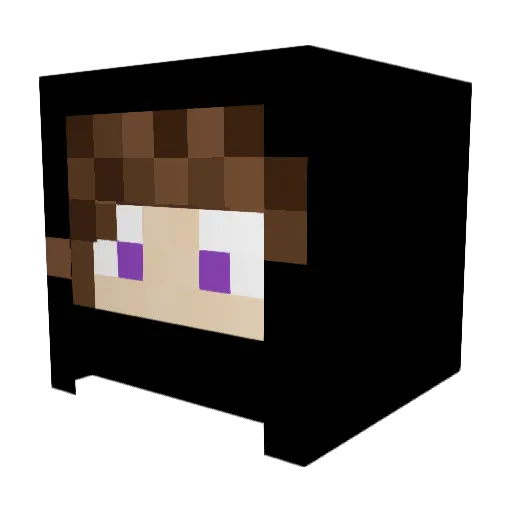 TheAceOne Minecraft avatar head, 3D render