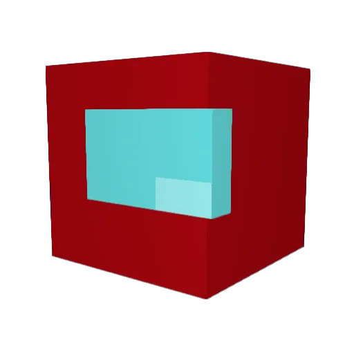 TheAcris Minecraft avatar head, 3D render