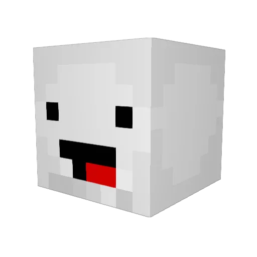 TheAddict135 Minecraft avatar head, 3D render