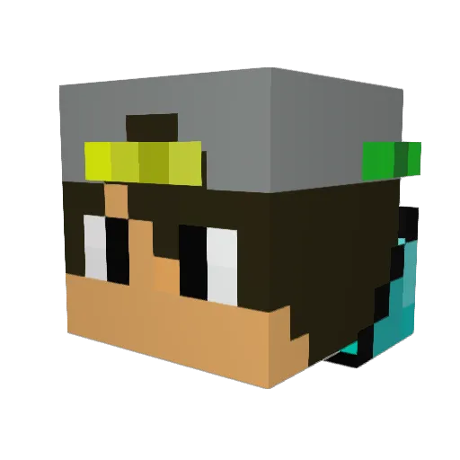TheAdrianAlien Minecraft avatar head, 3D render