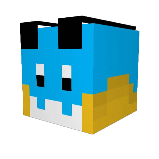 TheAetherLord Minecraft avatar head, 3D render