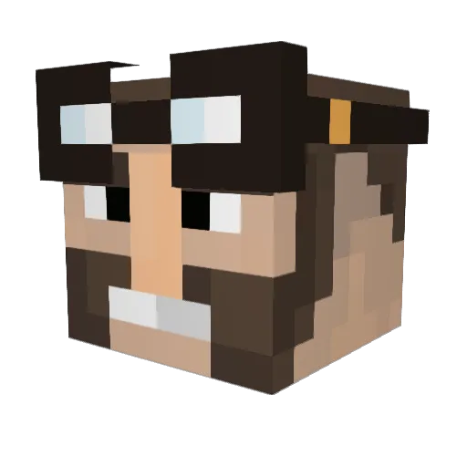 TheAfroninja4 Minecraft avatar head, 3D render