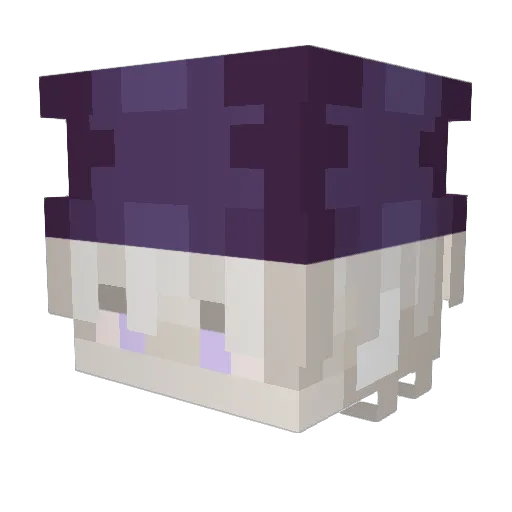 TheAibyN Minecraft avatar head, 3D render