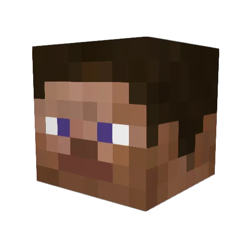 TheAksepp Minecraft avatar head, 3D render