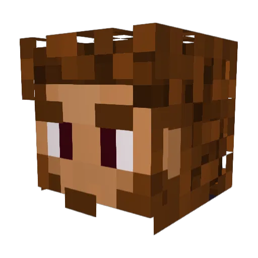 TheAlaska_ Minecraft avatar head, 3D render