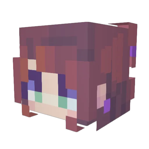 TheAlfaCat Minecraft avatar head, 3D render