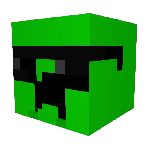 TheAllC Minecraft avatar head, 3D render