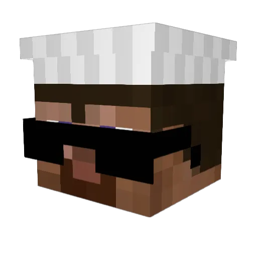 TheAlmightyKO Minecraft avatar head, 3D render