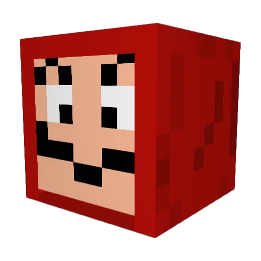 TheAlpha08 Minecraft avatar head, 3D render