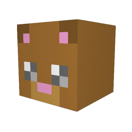 TheAlpha1 Minecraft avatar head, 3D render