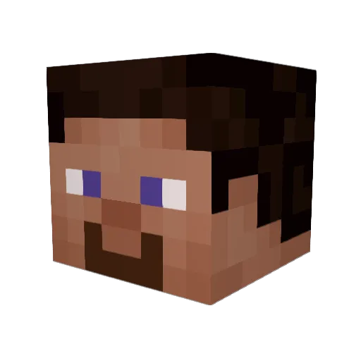 TheAlphaOne Minecraft avatar head, 3D render