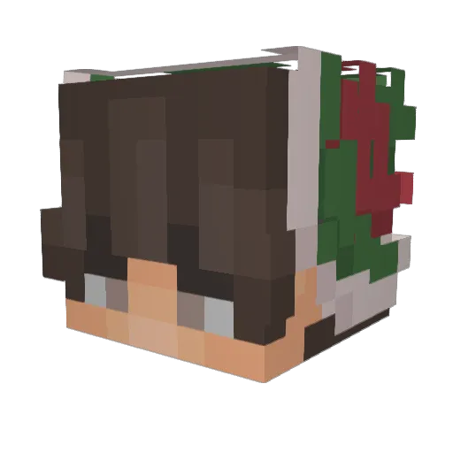 TheAlx Minecraft avatar head, 3D render