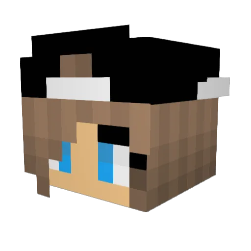 TheAlys Minecraft avatar head, 3D render