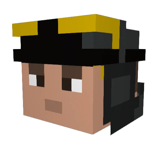 TheAmadorMC Minecraft avatar head, 3D render