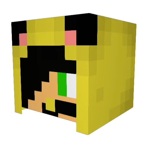 TheAman007 Minecraft avatar head, 3D render