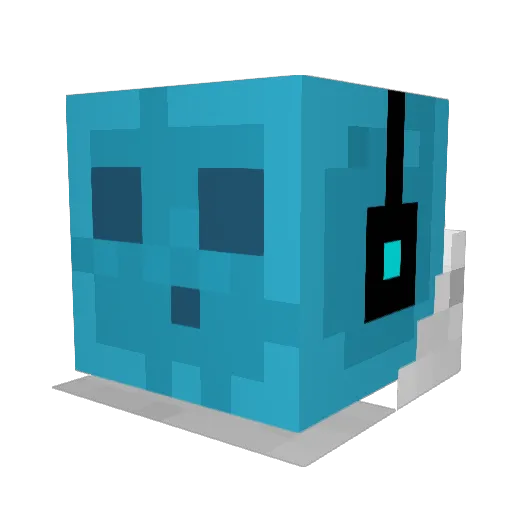 TheAmazingChuck Minecraft avatar head, 3D render