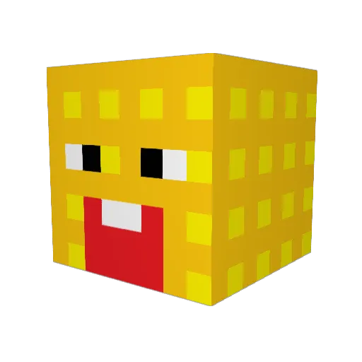 TheAmazingCorn Minecraft avatar head, 3D render