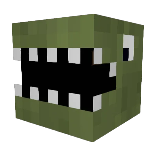 TheAnanasSC Minecraft avatar head, 3D render