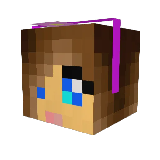 TheAndiCraft Minecraft avatar head, 3D render