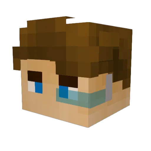TheAndru_ Minecraft avatar head, 3D render