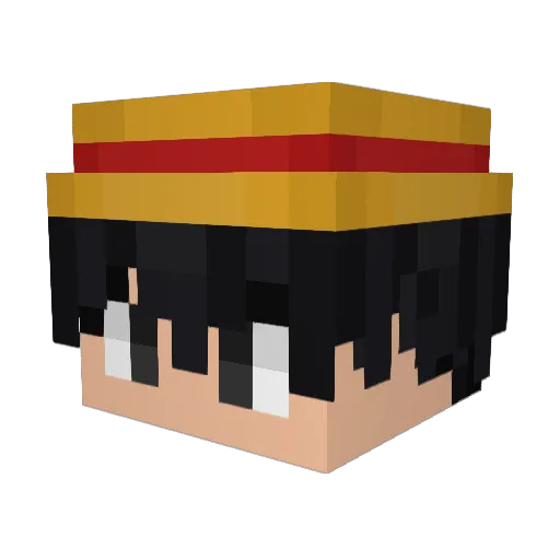 TheAndyBowShow Minecraft avatar head, 3D render