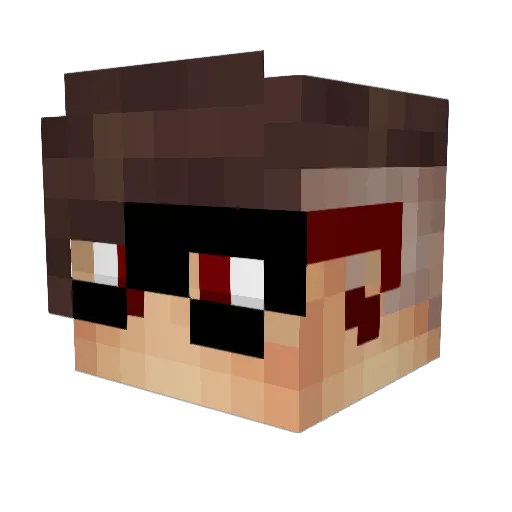 TheAndyFx Minecraft avatar head, 3D render