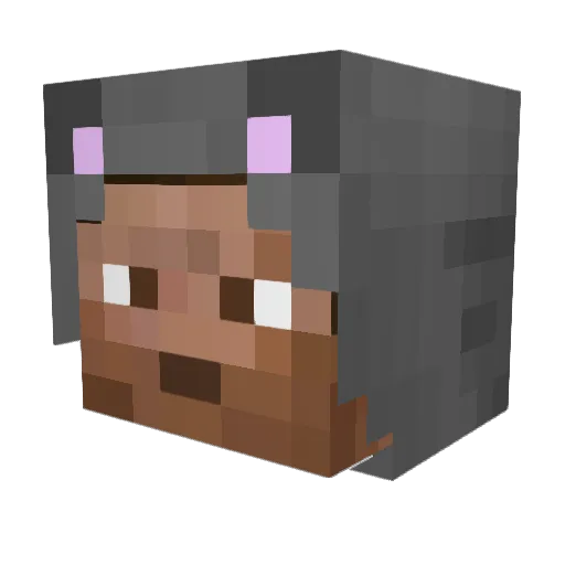 TheAngel589 Minecraft avatar head, 3D render