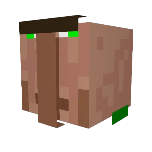 TheAngryBiscuit Minecraft avatar head, 3D render