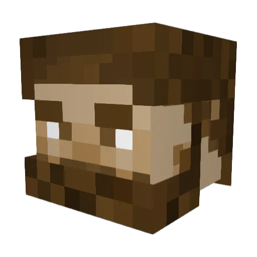 TheAngrySquatch Minecraft avatar head, 3D render