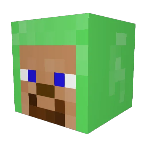 TheAngryToad Minecraft avatar head, 3D render