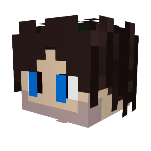 TheApeteporixMC Minecraft avatar head, 3D render