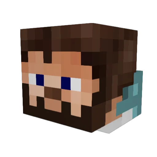 TheApexRival Minecraft avatar head, 3D render