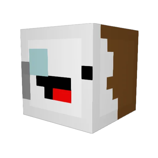 TheApnot Minecraft avatar head, 3D render