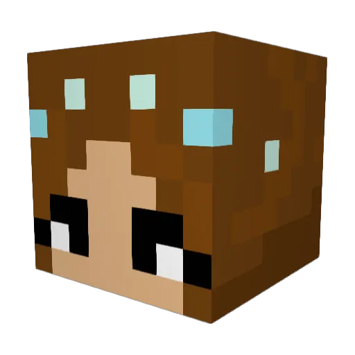 TheAprilrose Minecraft avatar head, 3D render