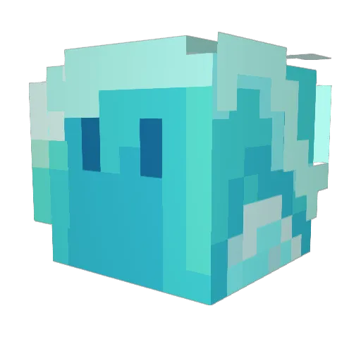 TheAquarius122 Minecraft avatar head, 3D render