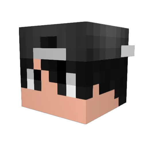 TheArcanoX Minecraft avatar head, 3D render