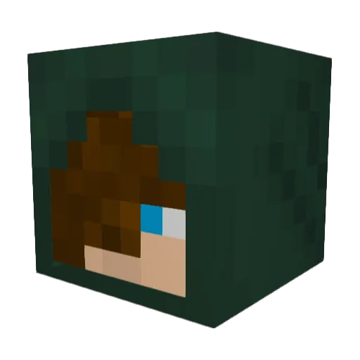 TheArchitec7 Minecraft avatar head, 3D render
