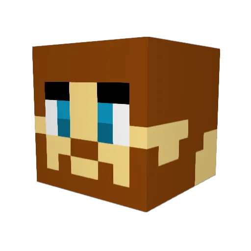 TheArchitect934 Minecraft avatar head, 3D render