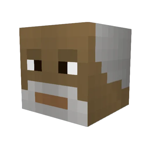 TheArnek Minecraft avatar head, 3D render