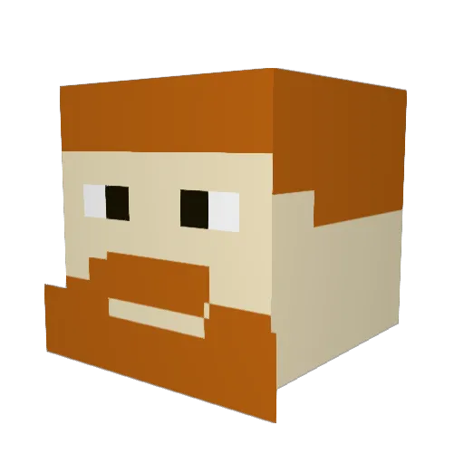 TheAronBaynes Minecraft avatar head, 3D render