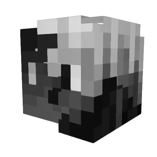 TheArrowHit Minecraft avatar head, 3D render