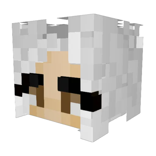 TheArtMask Minecraft avatar head, 3D render