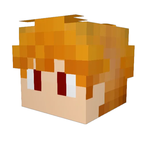 TheArticos Minecraft avatar head, 3D render