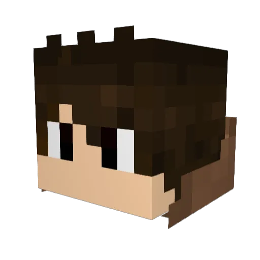 TheArtifact Minecraft avatar head, 3D render