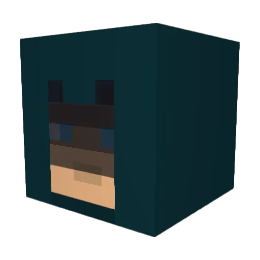 TheAshJester Minecraft avatar head, 3D render