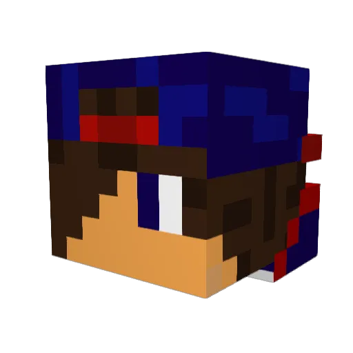 TheAssassin523 Minecraft avatar head, 3D render