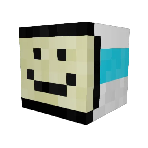 TheAstroneer Minecraft avatar head, 3D render