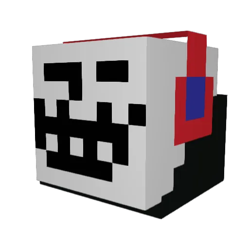TheAtomRules Minecraft avatar head, 3D render