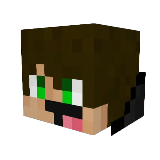 TheAuramancer Minecraft avatar head, 3D render
